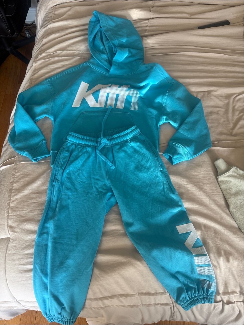 Kith Kids Teal Blue Hoodie & Joggers Set